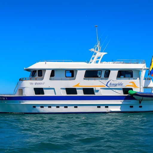 Angelito cruise ship on the Galapagos Islands