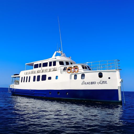 Danubio Azul cruise ship on the Galapagos Islands