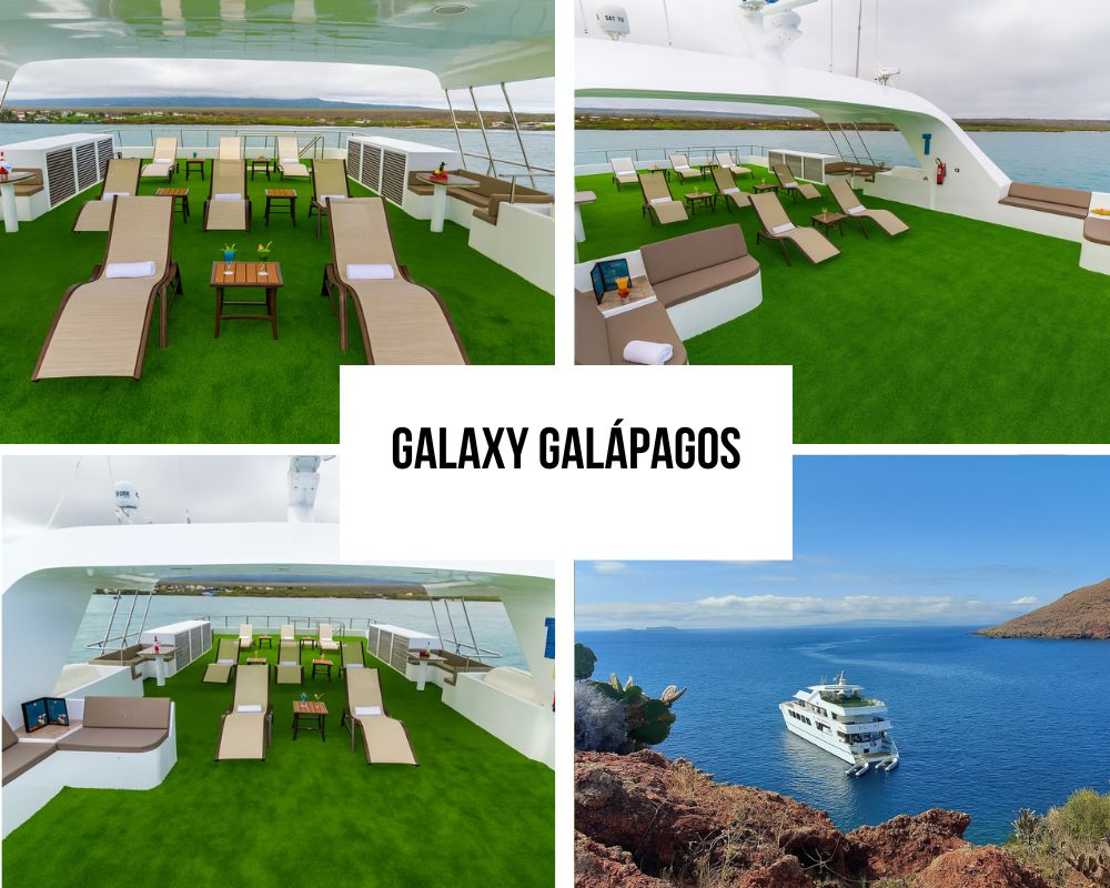 Outstanding Outdoor Communal Areas on the Galaxy Galapagos Cruise