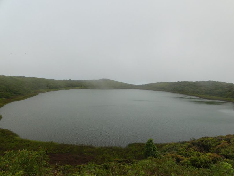 Foggy lagoon landscape visited during a November Galapagos Islands expedition with Cruises to Galapagos Islands