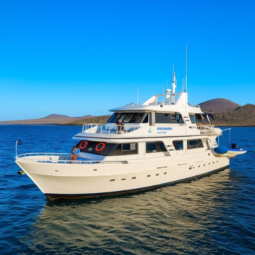 AIDA MARIA cruise ship on the Galapagos Islands