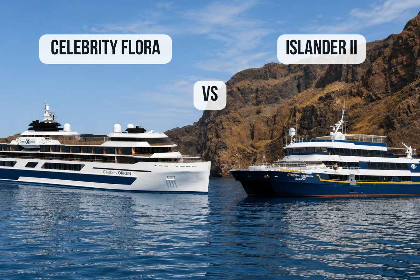 comparison Celebrity Flora vs National Geographic Islander II (6)