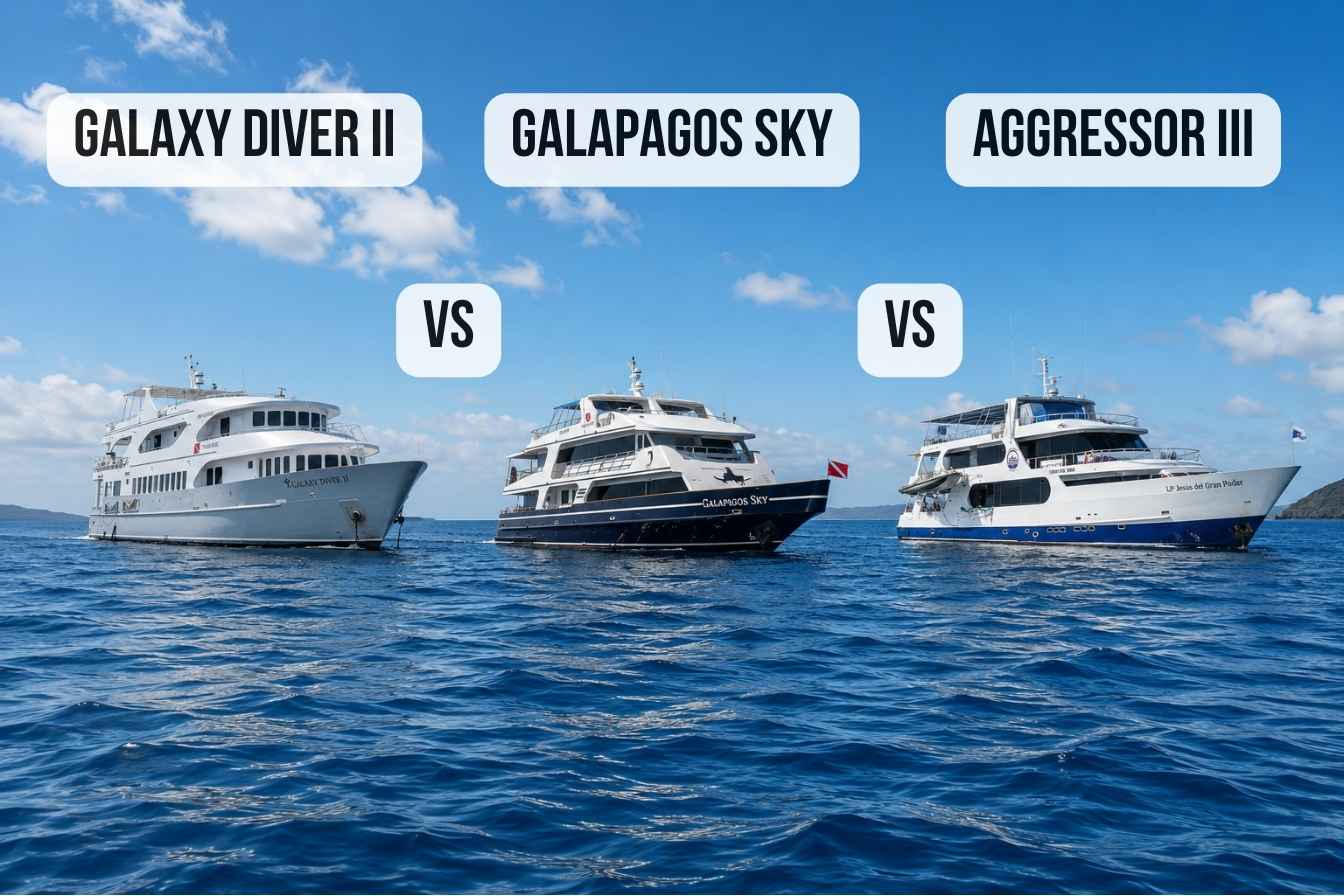 comparison Galaxy Diver II vs Galapagos Sky vs Aggressor III (1)